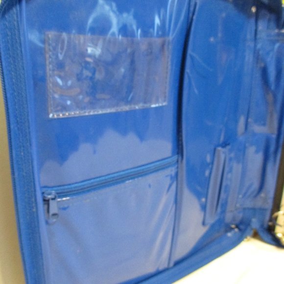 Nintendo Pokemon Large 12x9x4 Yellow Blue White Vintage 2000 Zip Paper Keeper - Picture 7 of 8